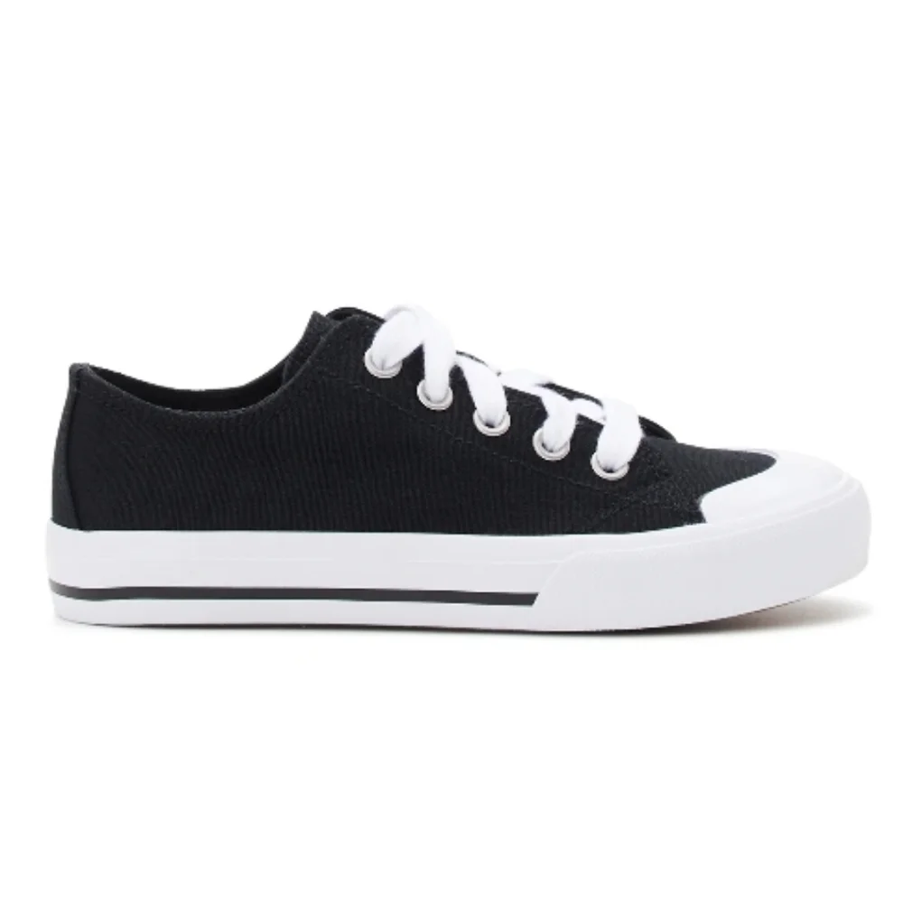 Boys Canvas Casual Lace-up Low-Top Sneaker